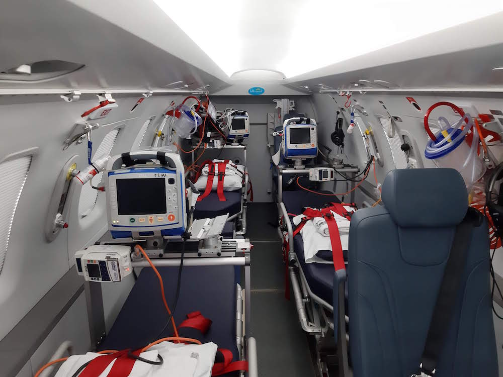 les avions de la garde médicale aérienne française sont dédiés au transport aérien médical urgent